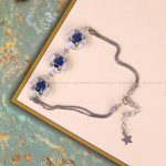 دستبند طرح یاقوت کبود زنانه کد 5668