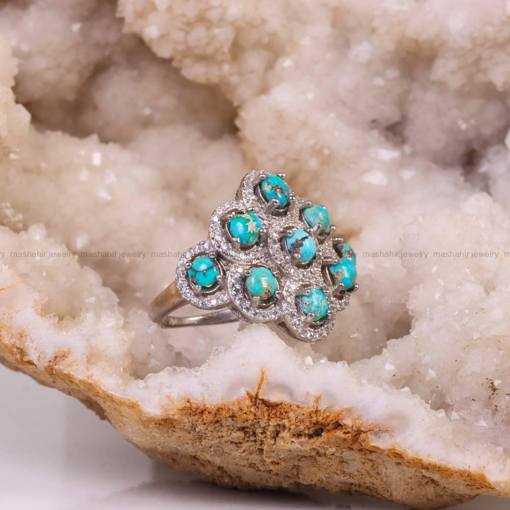 انگشتر فیروزه شجری زنانه کد 5670