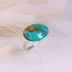 انگشتر فیروزه شجری زنانه کد 5524