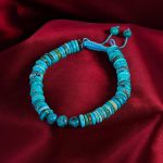 دستبند فیروزه خزامه کد 5538