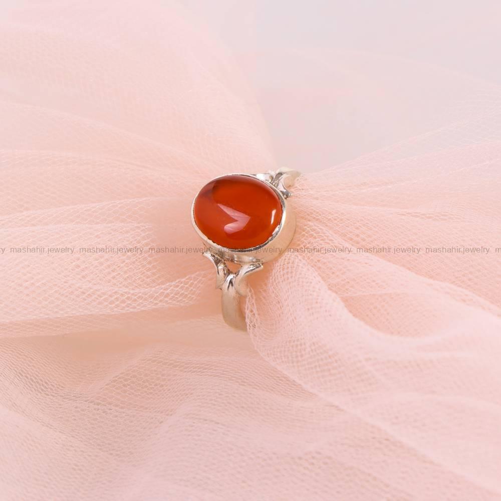 انگشتر عقیق یمن زنانه کد 5541