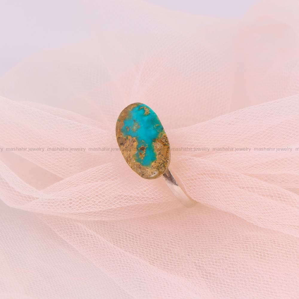 انگشتر فیروزه شجری زنانه کد 5542