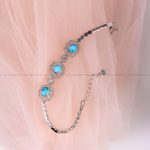 دستبند فیروزه زنانه کد 5546