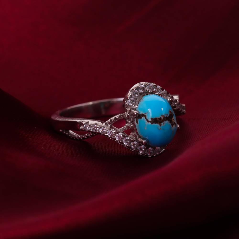 انگشتر فیروزه شجری زنانه کد 5549