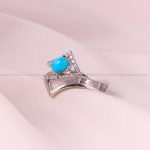 انگشتر فیروزه شجری زنانه کد 5553