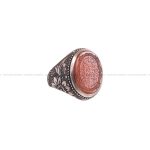 انگشتر عقیق یمن مردانه کد 3658