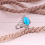 انگشتر فیروزه شجری زنانه کد 5575