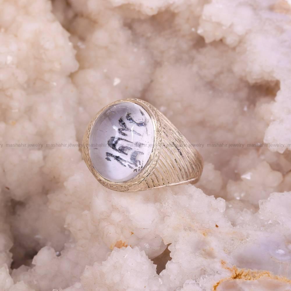 انگشتر دُر نجف مردانه کد 5677