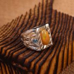 انگشتر اوپال مردانه کد 3712