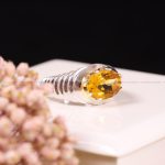 انگشتر سیترین مردانه کد 3730