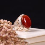 انگشتر عقیق یمن مردانه کد 3732