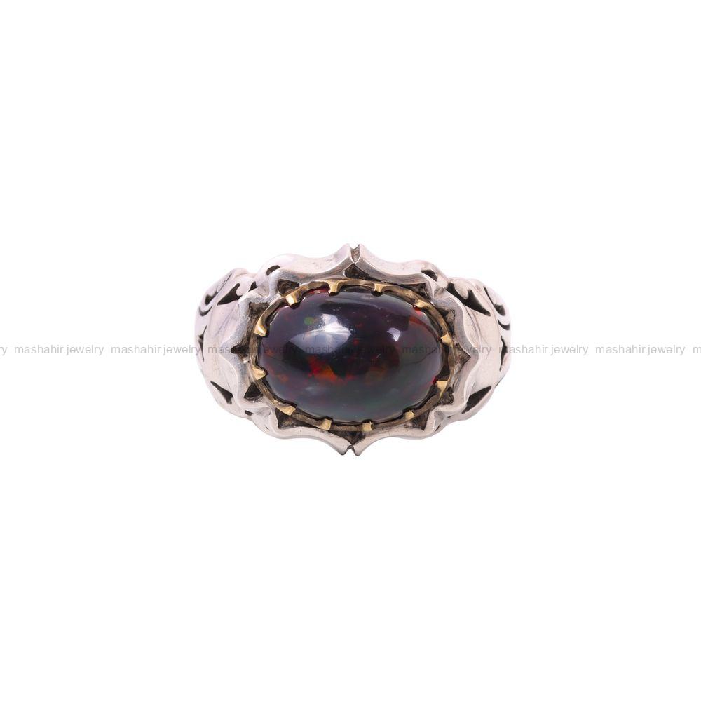 انگشتر اوپال مردانه کد 3693
