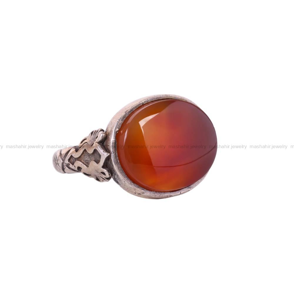 انگشتر عقیق یمن مردانه کد 5766