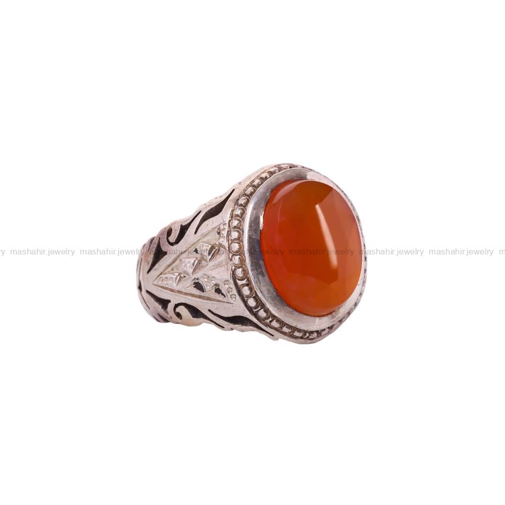 انگشتر عقیق یمن مردانه کد 5770