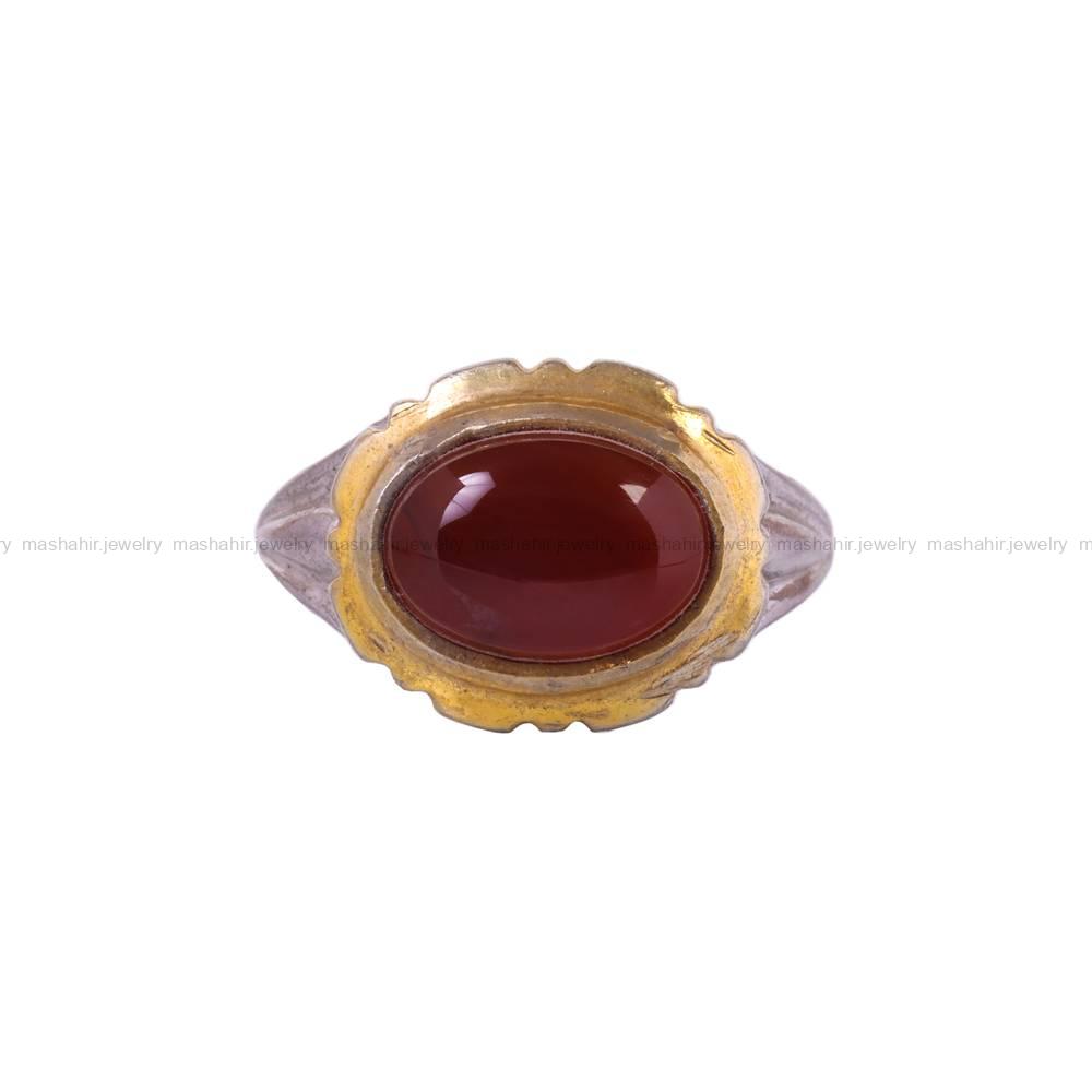 انگشتر عقیق یمن مردانه کد 5771