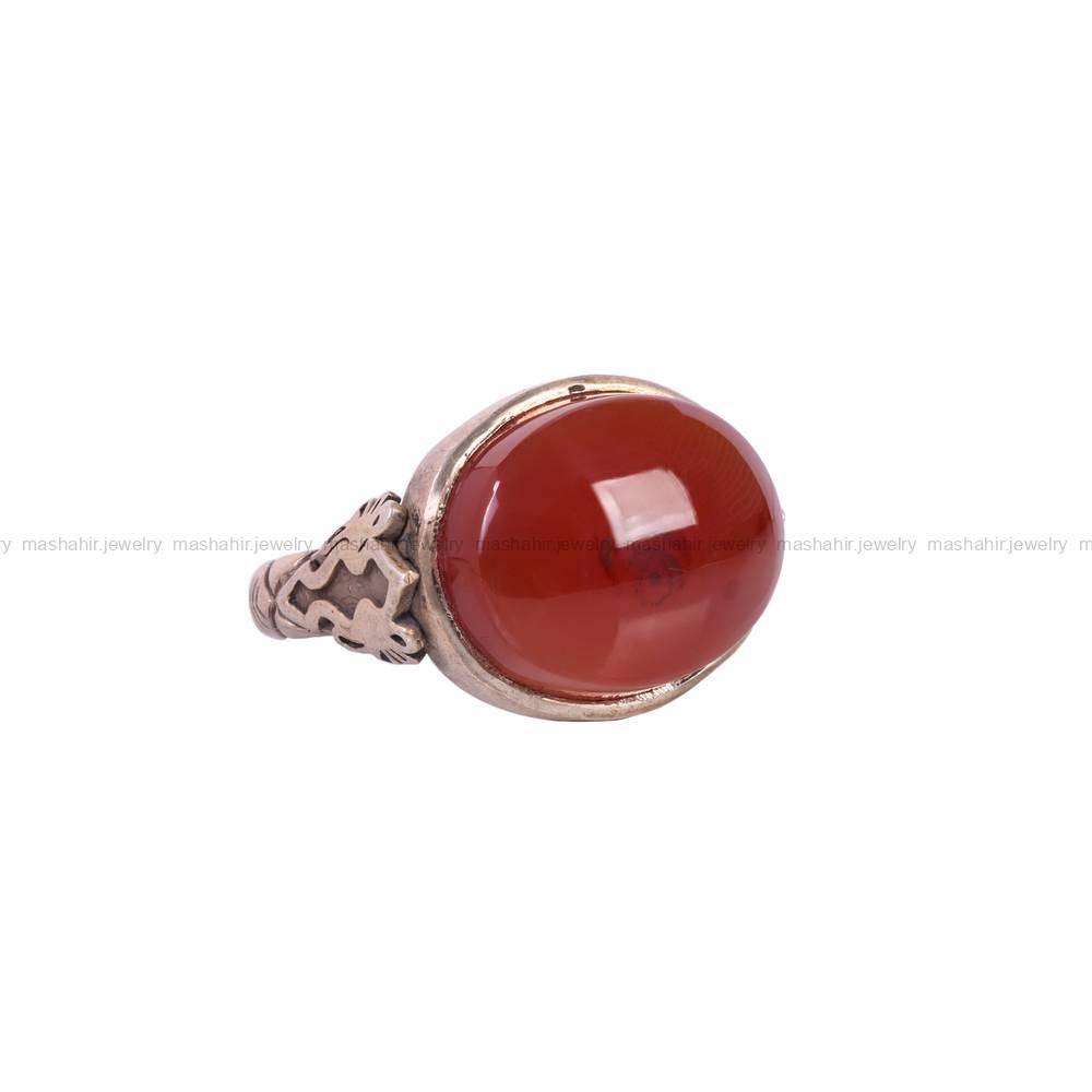 انگشتر عقیق یمن مردانه کد 5776