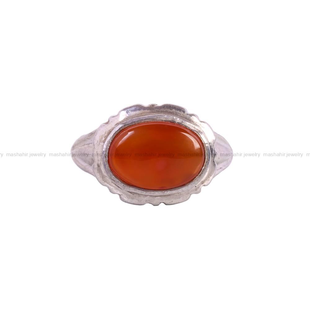 انگشتر عقیق یمن مردانه کد 5779
