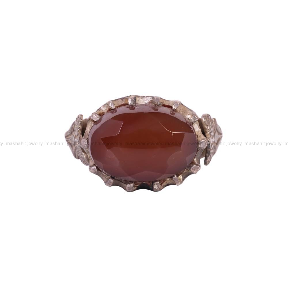 انگشتر عقیق یمن مردانه کد 5790