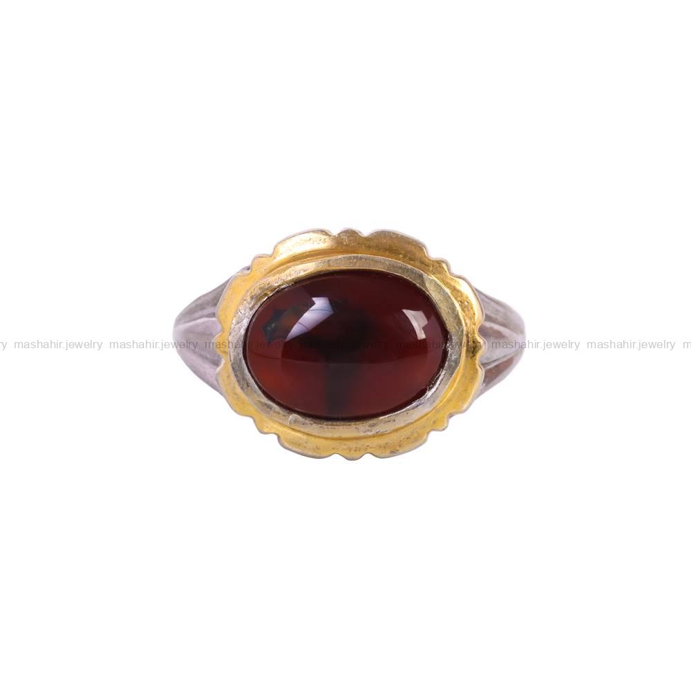 انگشتر عقیق یمن مردانه کد 5794