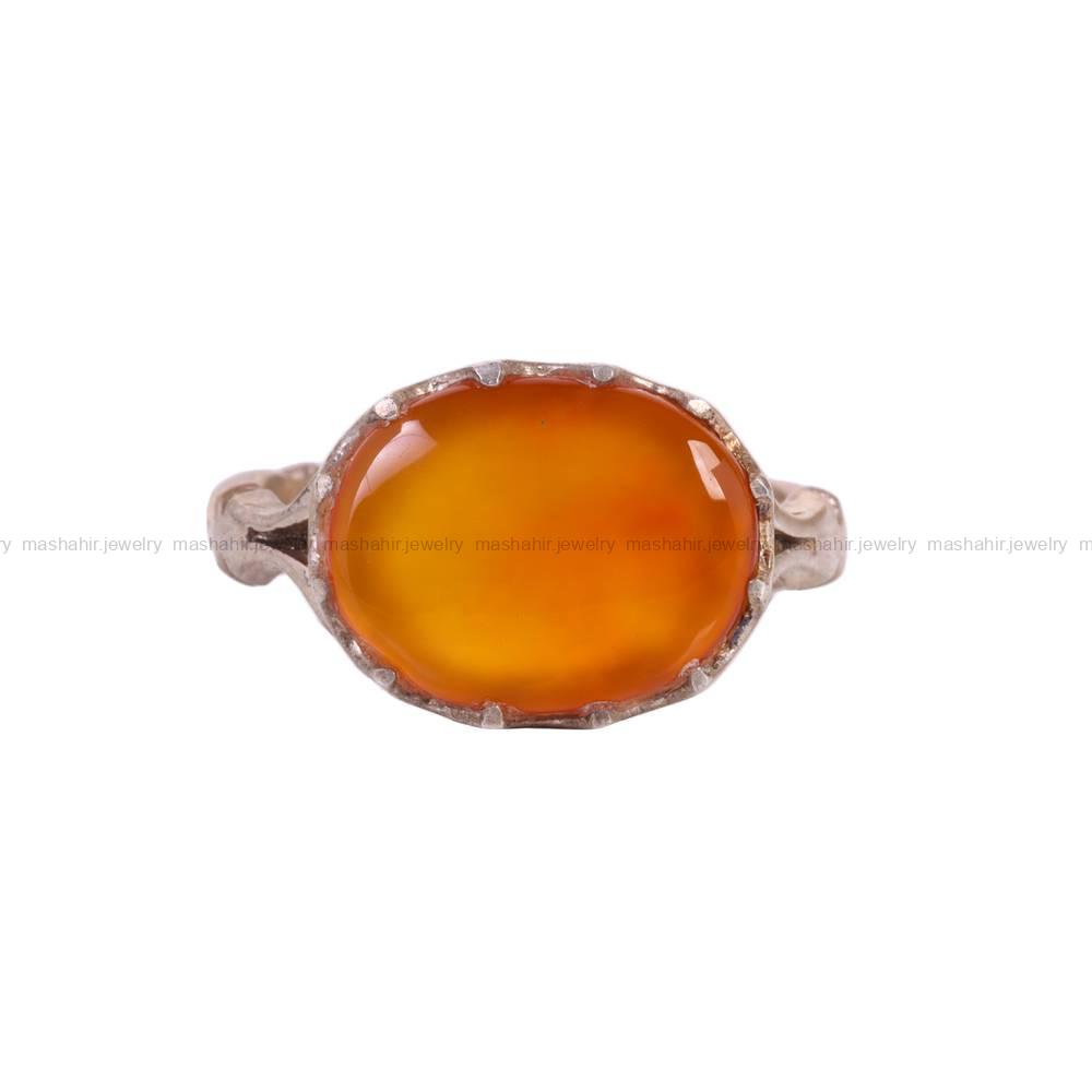 انگشتر عقیق یمن مردانه کد 5795