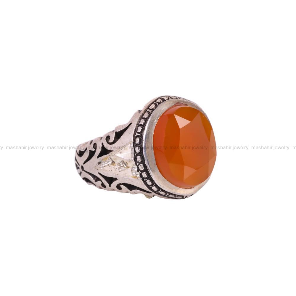 انگشتر عقیق یمن مردانه کد 5796