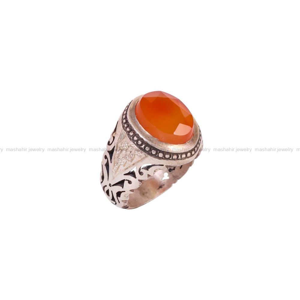 انگشتر عقیق یمن مردانه کد 5798