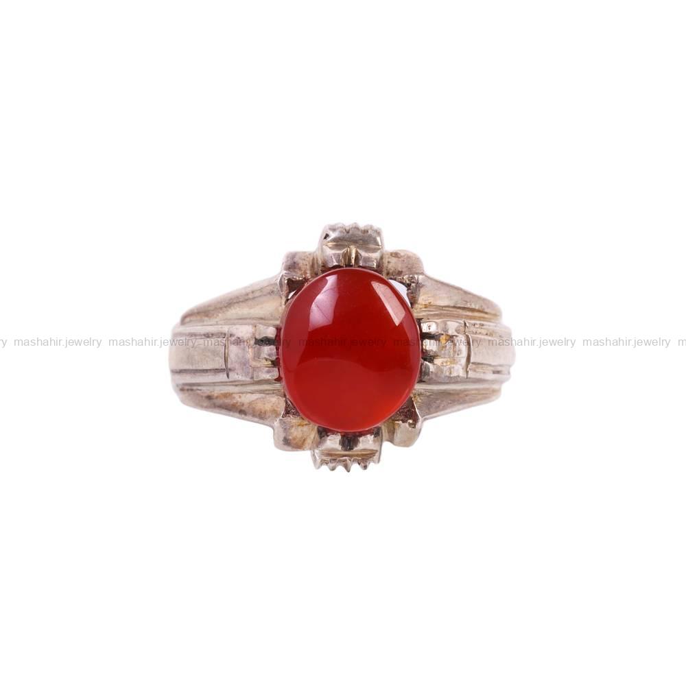 انگشتر عقیق یمن مردانه کد 5799