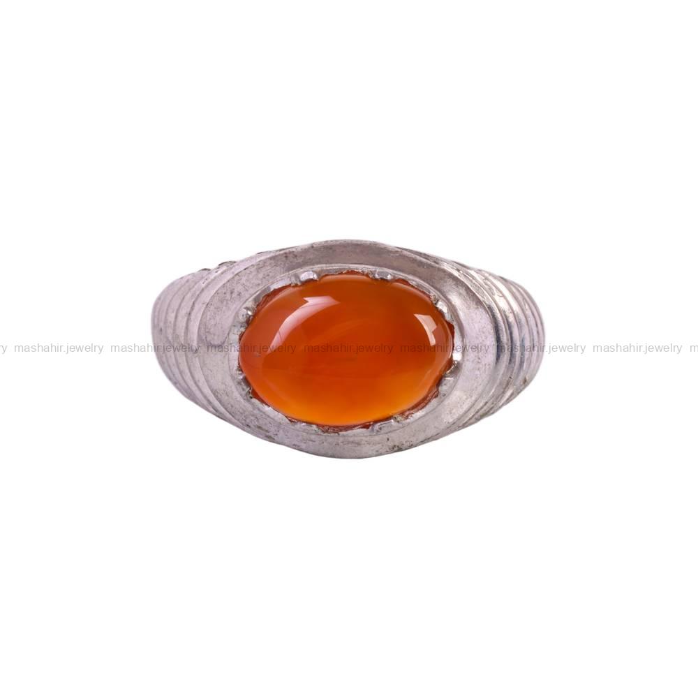 انگشتر عقیق یمن مردانه کد 5807