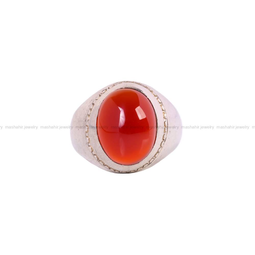 انگشتر عقیق یمن مردانه کد 5823