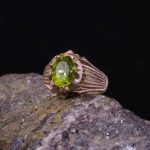 انگشتر زبرجد مردانه کد 5703