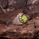 انگشتر زبرجد مردانه کد 5736