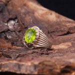 انگشتر زبرجد مردانه کد 5739