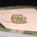 انگشتر زبرجد مردانه کد 5754