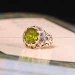 انگشتر زبرجد مردانه کد 5755