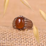 انگشتر عقیق یمن مردانه کد 5824