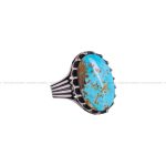 انگشتر فیروزه شجری مردانه کد 3884