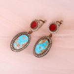 گوشواره فیروزه زنانه کد 5866