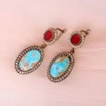 گوشواره فیروزه زنانه کد 5866