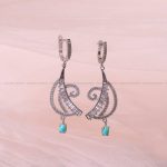 گوشواره فیروزه زنانه کد 5868