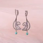 گوشواره فیروزه زنانه کد 5868