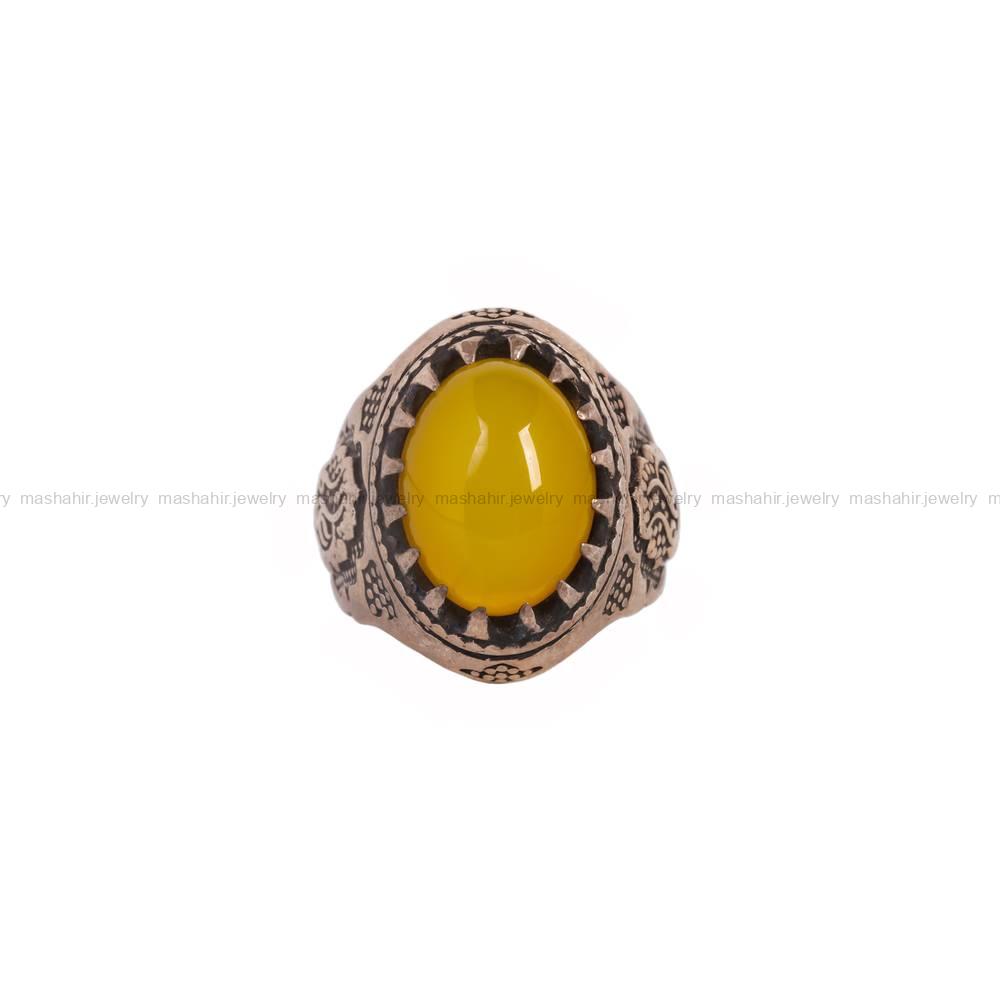 انگشتر شرف الشمس مردانه کد 5938