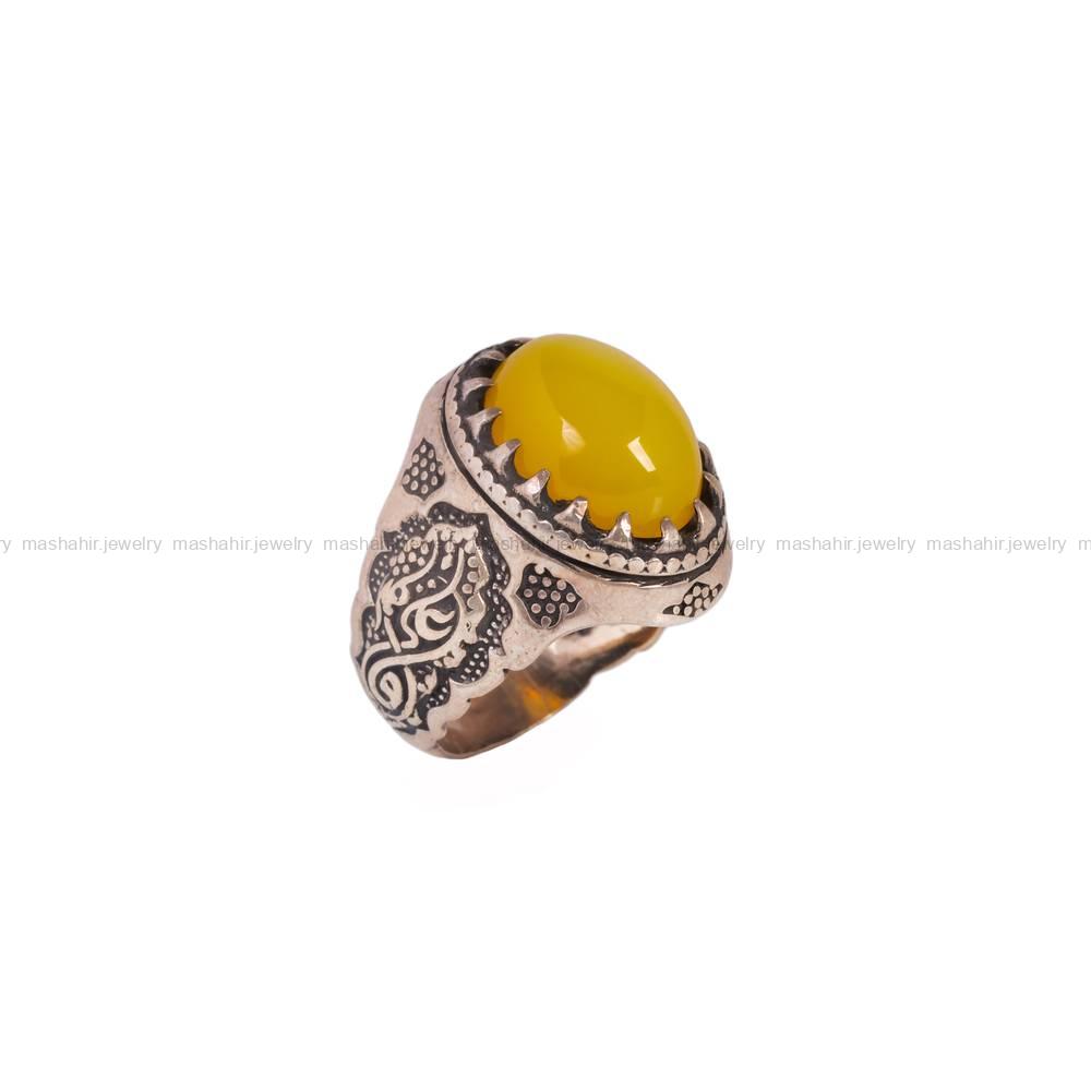 انگشتر شرف الشمس مردانه کد 5938