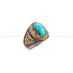 انگشتر فیروزه شجری مردانه کد 3912