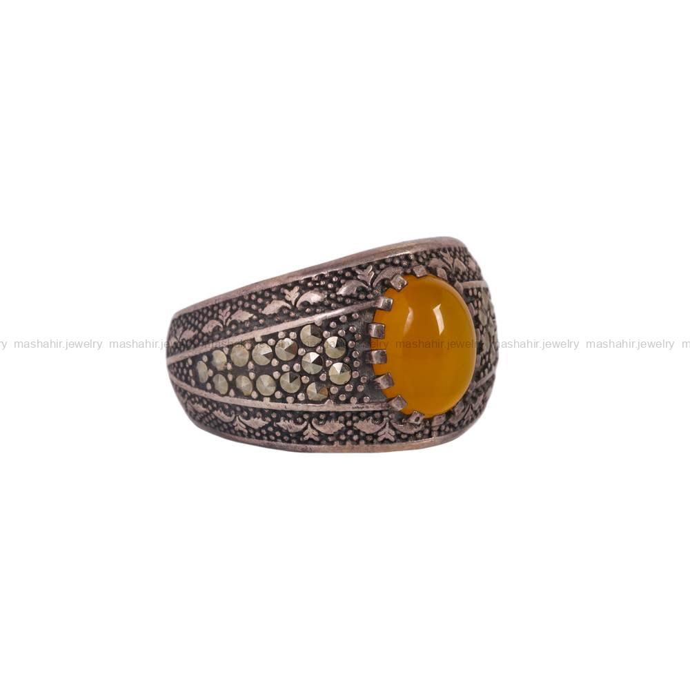 انگشتر شرف الشمس مردانه کد 5947
