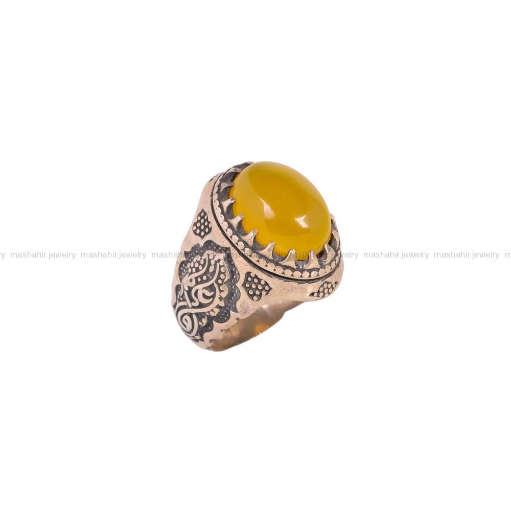 انگشتر شرف الشمس مردانه کد 5962