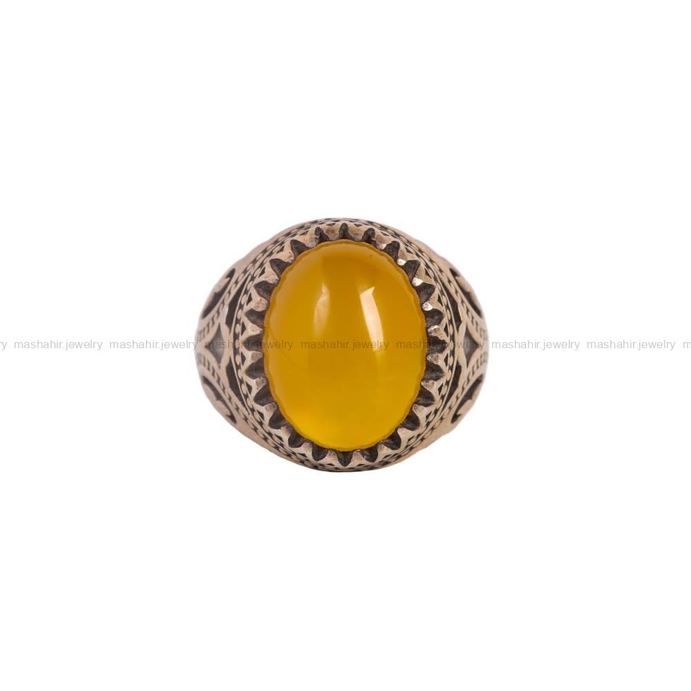 انگشتر شرف الشمس مردانه کد 5964