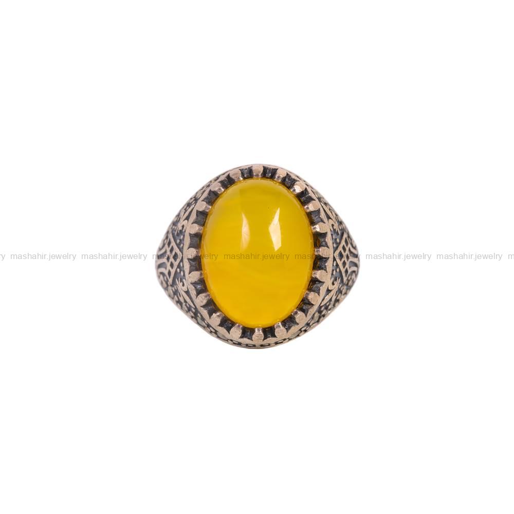 انگشتر شرف الشمس مردانه کد 5973