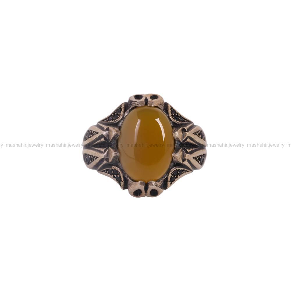 انگشتر شرف الشمس مردانه کد 5974