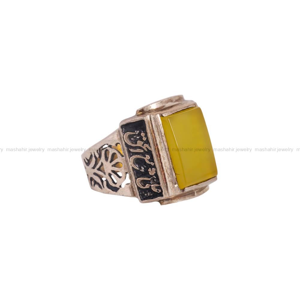 انگشتر شرف الشمس مردانه کد 5992