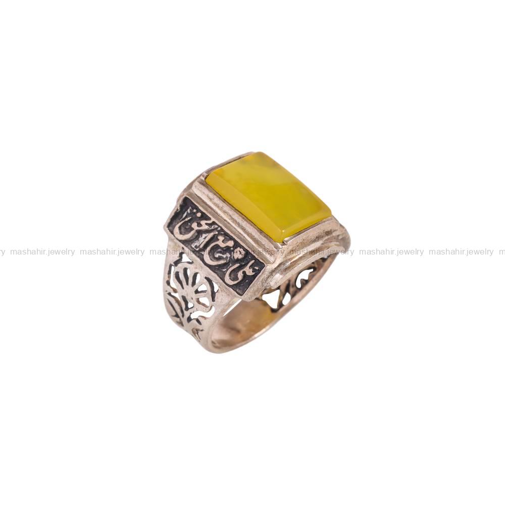 انگشتر شرف الشمس مردانه کد 5992